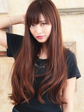 サロンドブルック 久喜店(salon de brook) ニュアンスカールのナチュラルロング