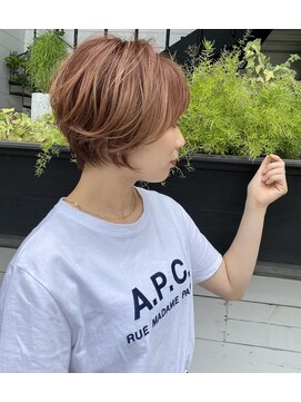 ヘアーブランドジン ヴェール(HAIR BRAND Jin Vert) Brown Beige ゆるふわショート　２０代３０代４０代