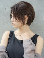 エインアンリー 表参道(AIN.ANLY.)&nbsp;★ワンレンボブルフ黒髪ネビージュ小顔ぱっつん前髪ウルフパーマ