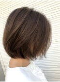 大人かわいいボブショート◆キャラメルベージュ