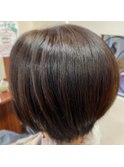 前下がりボブ［髪質改善］［生駒市美容室］［40代50代60代］
