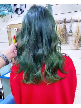 トーク 伊丹本店(TAL'KE) TAL'KE/ブリーチ×モスグリーン_890