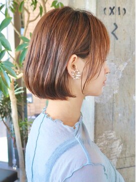 ロビー 表参道(ROBBY) 毛先ワンカールボブ／大人ショートボブ／表参道／40代50代