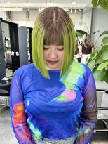 リッチ(RITZY)&nbsp;【RITZY】ベージュ ×  ミントグリーンのルーツカラー