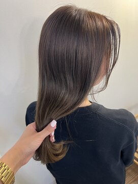 ココルアナ(coco luana) オリーブベージュ/髪質改善/ダブルカラー/韓国風/イルミナカラー