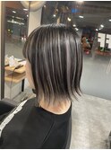 #セミディ#シアーカラー#ショートヘア#姫カット#ダークアッシュ