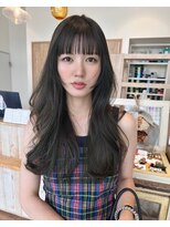 ヘアー テクニカ(hair Technica) オリーブカラー×韓国ウェーブ