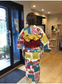 浴衣着付け
