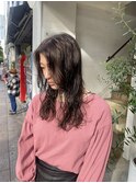 自然乾燥で決まるウェーブパーマ