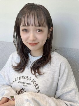 ラナ カスガイ(Lana KASUGAI) 黒髪/ボブルフ/ネビージュ/小顔/ワンレン/春日井/髪質改善/前髪