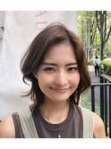 広尾　恵比寿　麻布　レイヤーボブ　ひし形ボブ　大人ヘア　30代