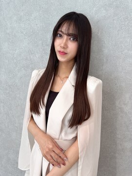 ビームズヘア 藤が丘店(Bee Ms HAIR) サラツヤロングベージュカラーブリーチしない透明感カラー