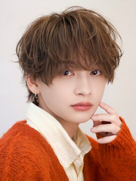 オーシャントーキョー シブヤジンナン(OCEAN TOKYO shibuya JINNAN) ラウンドマッシュニュアンスパーマシースルーショート