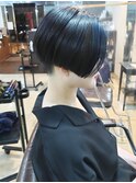【松戸BULL】サロンスタイル☆小顔ショート×アクセントネイビー