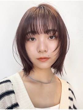 ガーデンヨコハマ(GARDEN YOKOHAMA) ミニウルフ　チェリーブラウン　顔まわりレイヤー　夏