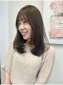 ふわふわレイヤーとベージュカラー可愛いです！