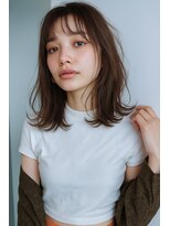 ジリッタ(JILI.TA)&nbsp;小顔効果◎透明感シースルーバングミディ♪