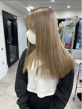 ソメルン 秋葉原 ダブルカラー　ミルクティーベージュ