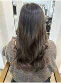 【白鳥】ロングヘア×ヘーゼルグレージュ