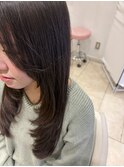 美髪レイヤーカット顔まわりレイヤーくびれロングレイヤー