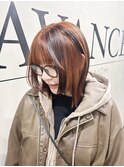 いつものカラーにローライト♪お洒落カラー