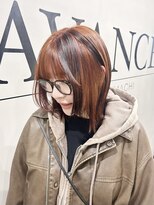 アヴァンス 神戸元町店(AVANCE.) いつものカラーにローライト♪お洒落カラー
