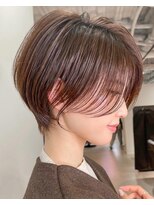 ハルキミナト メゾン(HM MAISON)&nbsp;30代40代50代耳かけショート前髪なしハンサムショートカット