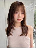 前髪 ワンホンヘイヤー 顔周りカット レイヤーカット"