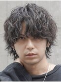 梅田メンズパーマシャドウパーマツイストスパイラルゆるめ
