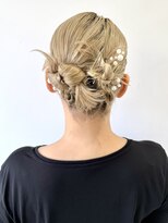 フォーク FOLK 【FOLK】透明感ブロンド☆似合わせタイトリボンヘアカチモリ♪