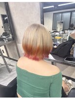 キッススワン(KISS SWAN)&nbsp;【＊ホワイトベージュ×オレンジと赤のデザインカラー＊】