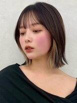アッシュ 新杉田店(Ash)&nbsp;新杉田レイヤーカット韓国ダブルカラー顔周り前髪カットボブ