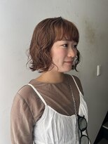 ポーズヘアー 大阪 福島(PAUSE HAIR) 切りっぱなしボブ×ゆるっとパーマ