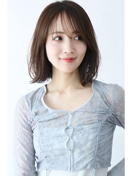 ヘアスタジオルース(HAIR STUDIO LUZ) 40代50代60代の大人ボブ/白髪ぼかしハイライト/堀江/北堀江