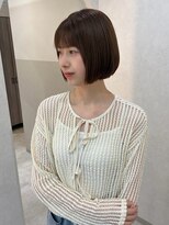 ジーナ 札幌大通(Zina) 髪質改善*デザインカラー*韓国風ボブ*ブラウン*Zina札幌大通