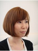 やわらかストレート前さかりボブ