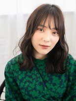 ホロン 池袋(HOLON)&nbsp;【HOLON】外国人風ウォームダークブランジュ毛先パーマミディ