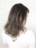 【堺北花田】セミロングレイヤー☆グレージュ☆ハイライト