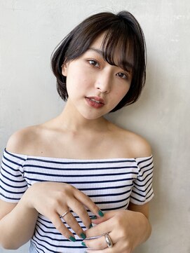 アイティーバイアルバム 藤沢店(IT by ALBUM) ナチュラルショート_くびれヘアビタミンカラー_38543