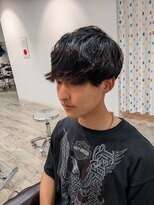 コワファーストナガサキシャンプーボーイ(COIFF1RST NAGASAKI SHAMPOO BOY)&nbsp;ニュアンスパーマ×前下りマッシュ