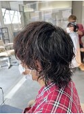 外国人風ウルフパーマ
