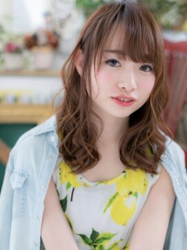 カバーヘア ブリス 上尾西口店(COVER HAIR bliss) ★斜めバング大人かわいい波巻きくるくるカール10代20代30代★9