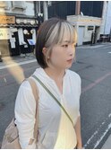 インナーカラー×ボブ