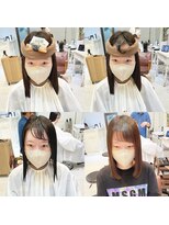 毎朝のスタイリングが時短になる前髪パーマにイメチェン♪卵型