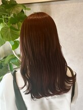 プラス セカンド ヘア(Plus 2nd) チェリーレッド × くびれ巻き
