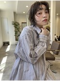 レイヤーボブフェイスレイヤー小顔前髪あり
