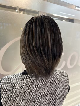 ヘアースペースブルーム ヒーロー 園田店(HAIR SPACE BLOOM hero) 【園田/白髪ぼかしハイライト】バレイヤージュ