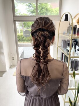 ラシク(racic) 【racic】お呼ばれヘアツインポニーテール