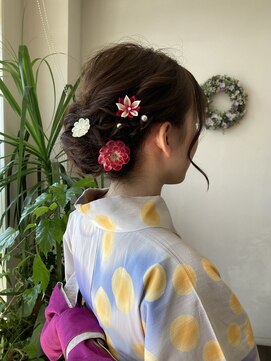 ケイズプラスカラン(HAIR AND MAKEUP K's PLUS calin) 【倉敷　沖/calin】アップスタイル