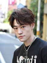 メンズフィール 心斎橋(MENS FEEL) フェザーパーマ　コンマバング　ニュアンスパーマ　毛流れ
